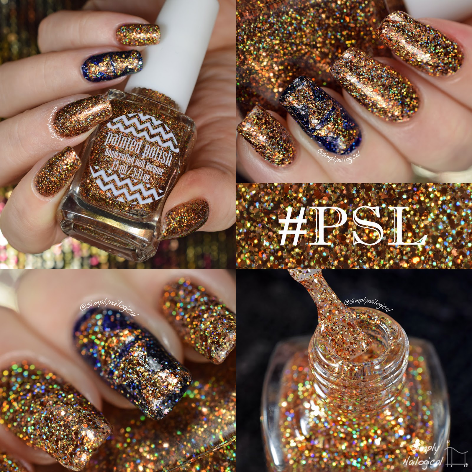 Simply Nailogical Happy holoween A trio of holo glitters from