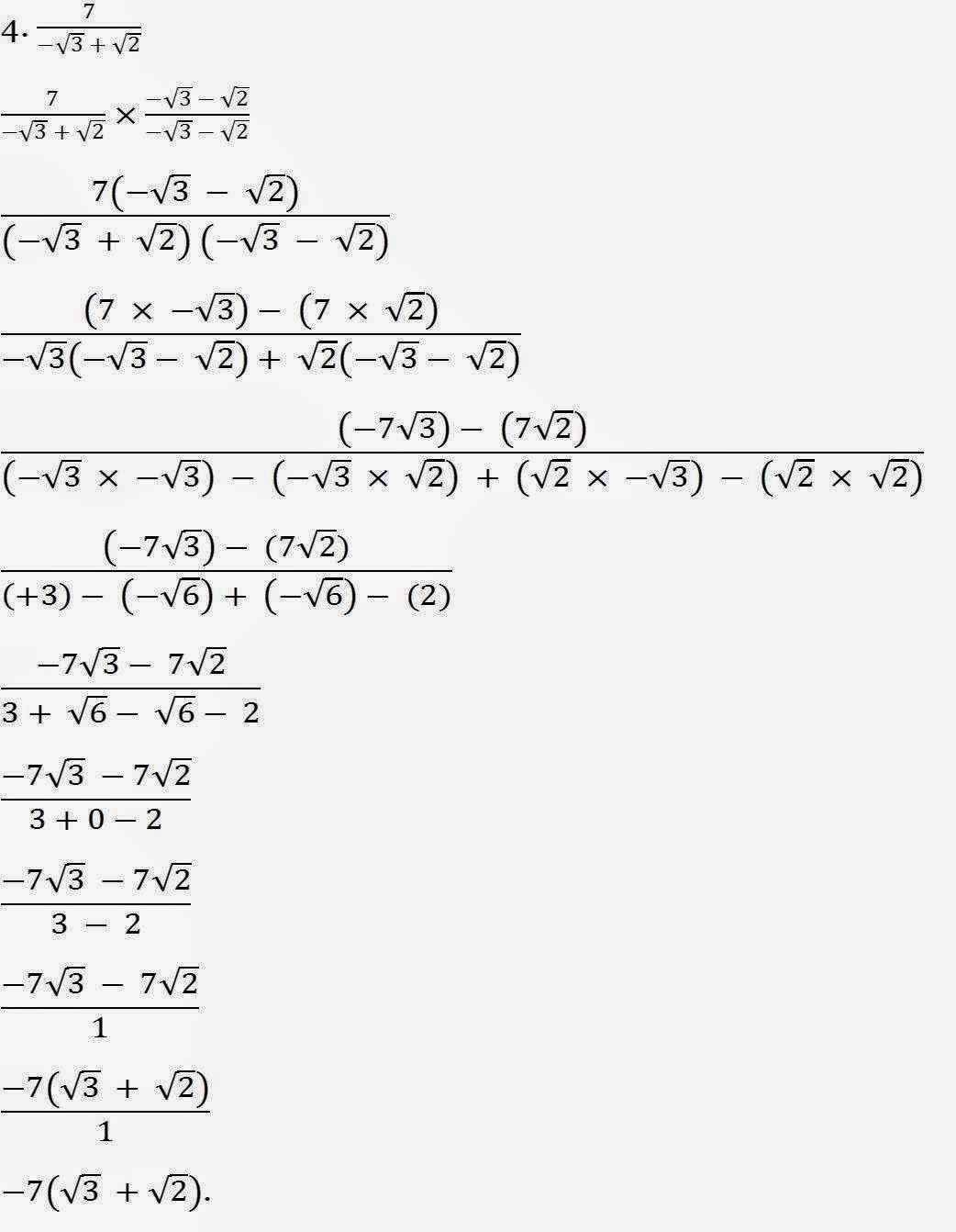Math Tutorial Questions | mathematics tutorials maths made easy conjugate of a surd Math Tutorial Questions | mathematics tutorials maths made easy conjugate of a surd