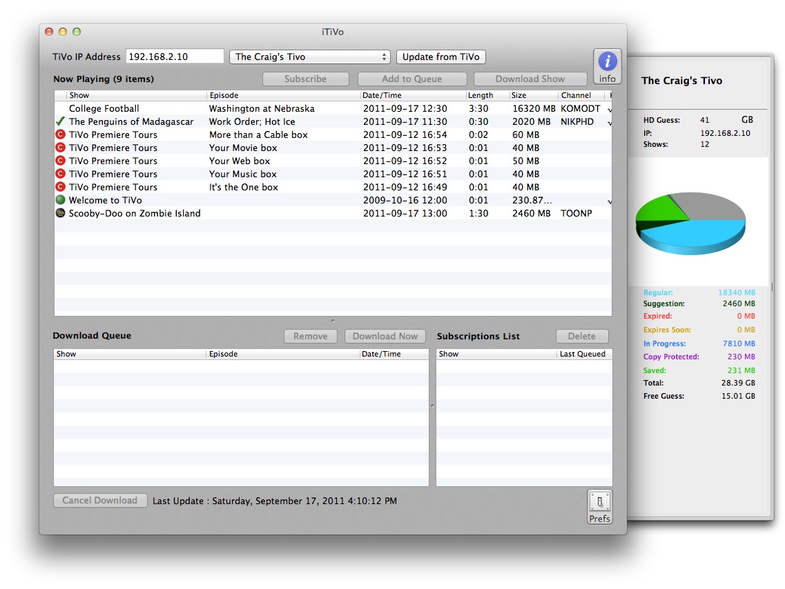 Mac IT Help Tivo & the Mac Downloading Tivo files