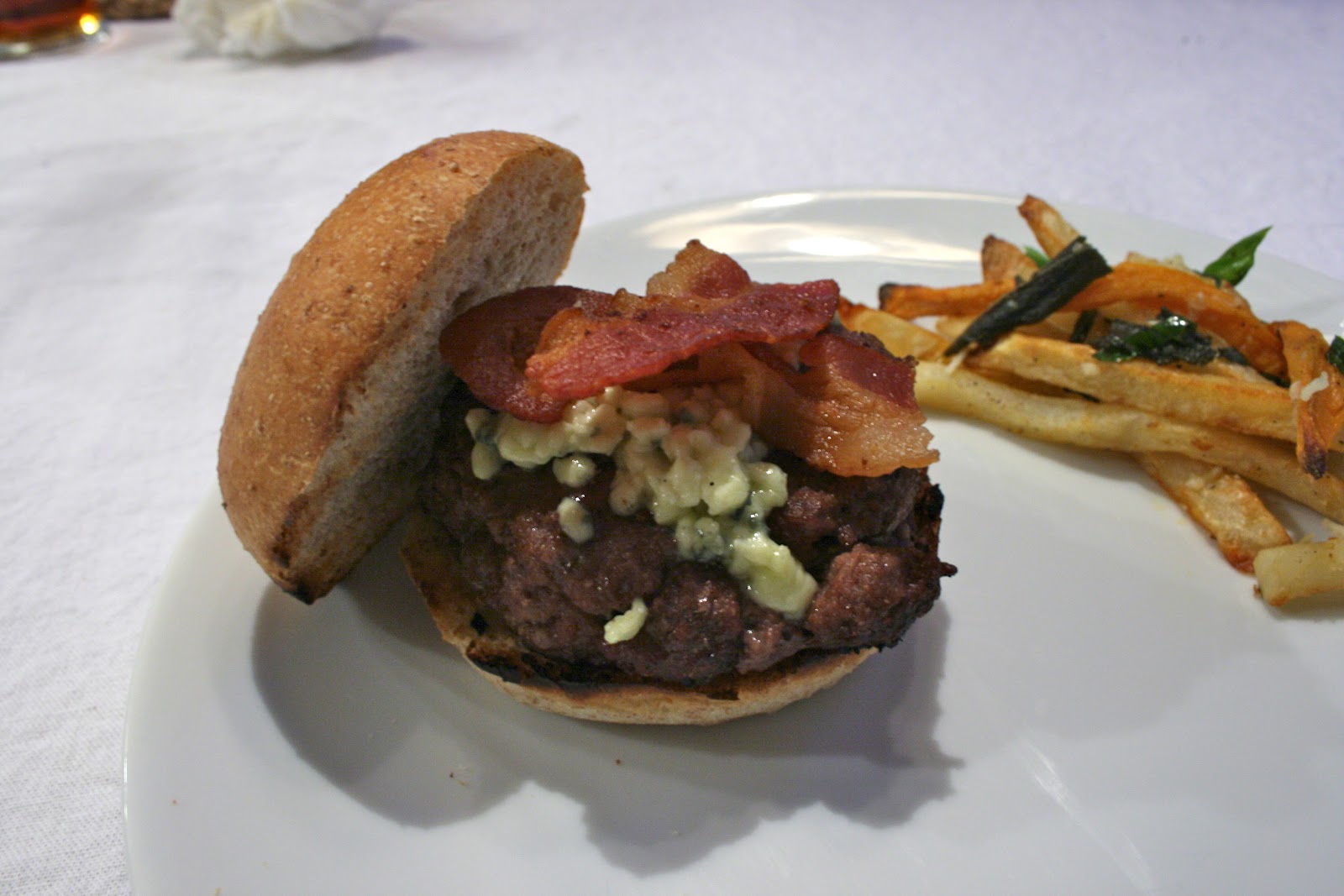 Wren's Rambles Blue Cheese & Bacon Bison Burgers