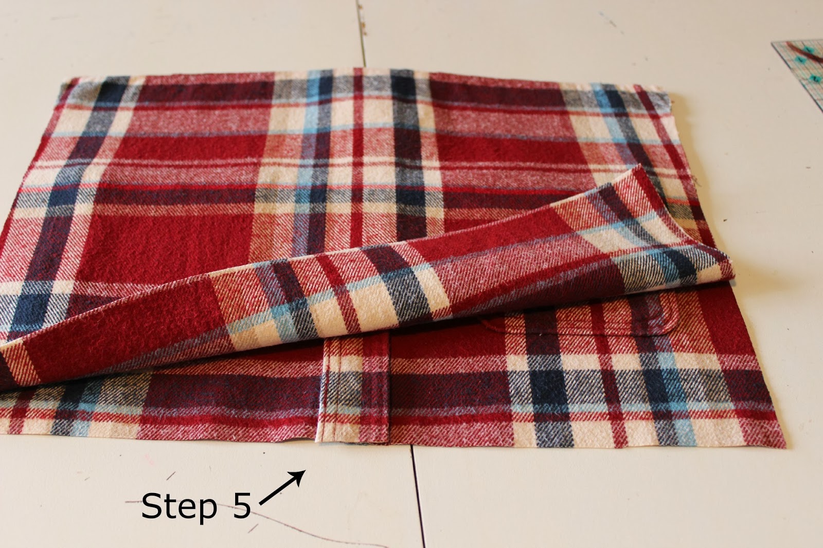 Happy At Home From Flannel Shirt to Pillow Cover A Tutorial
