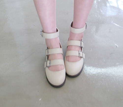 Korean Ankle Strapped Flats
