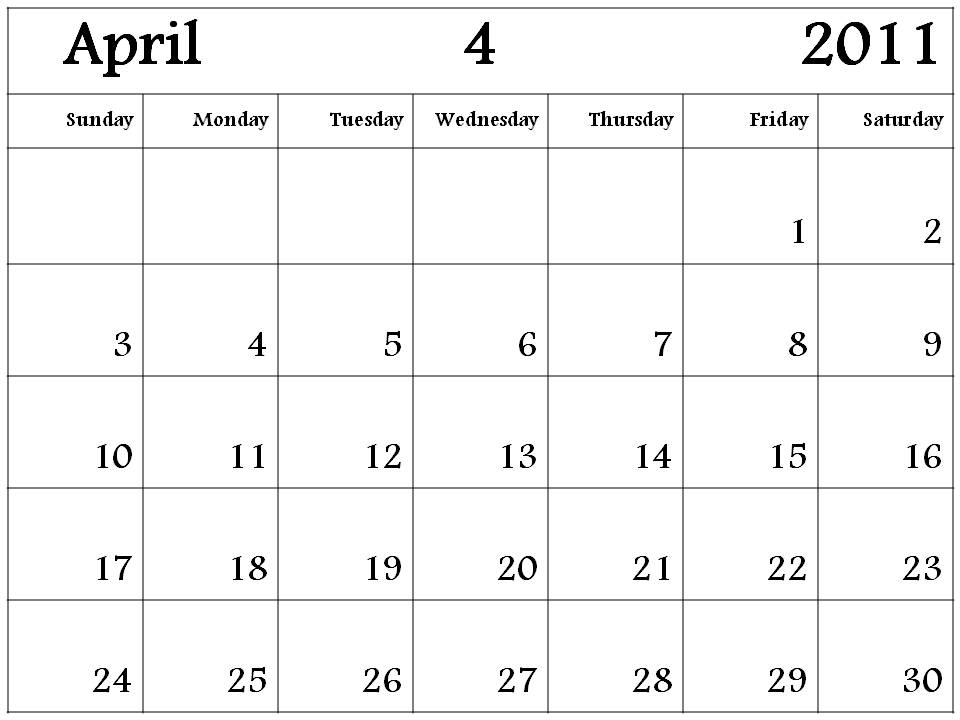 free april 2011 calendar free april 2011 calendar template. free april 2011 calendar