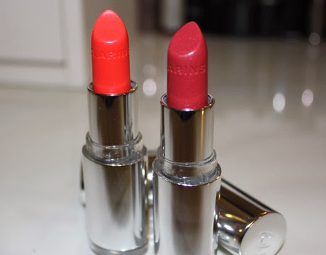 Joli Rouge Brilliant Sheer Shine Lipstick in Coral Tulip and Pink Orchid Joli Rouge Brilliant Sheer Shine Lipstick in Coral Tulip and Pink Orchid
