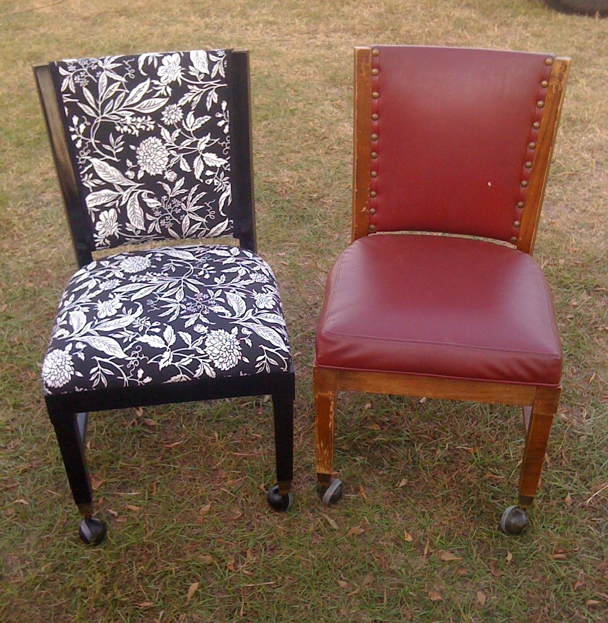 The Funkie Munkie Furniture 2 Chair Reupholstery Projects