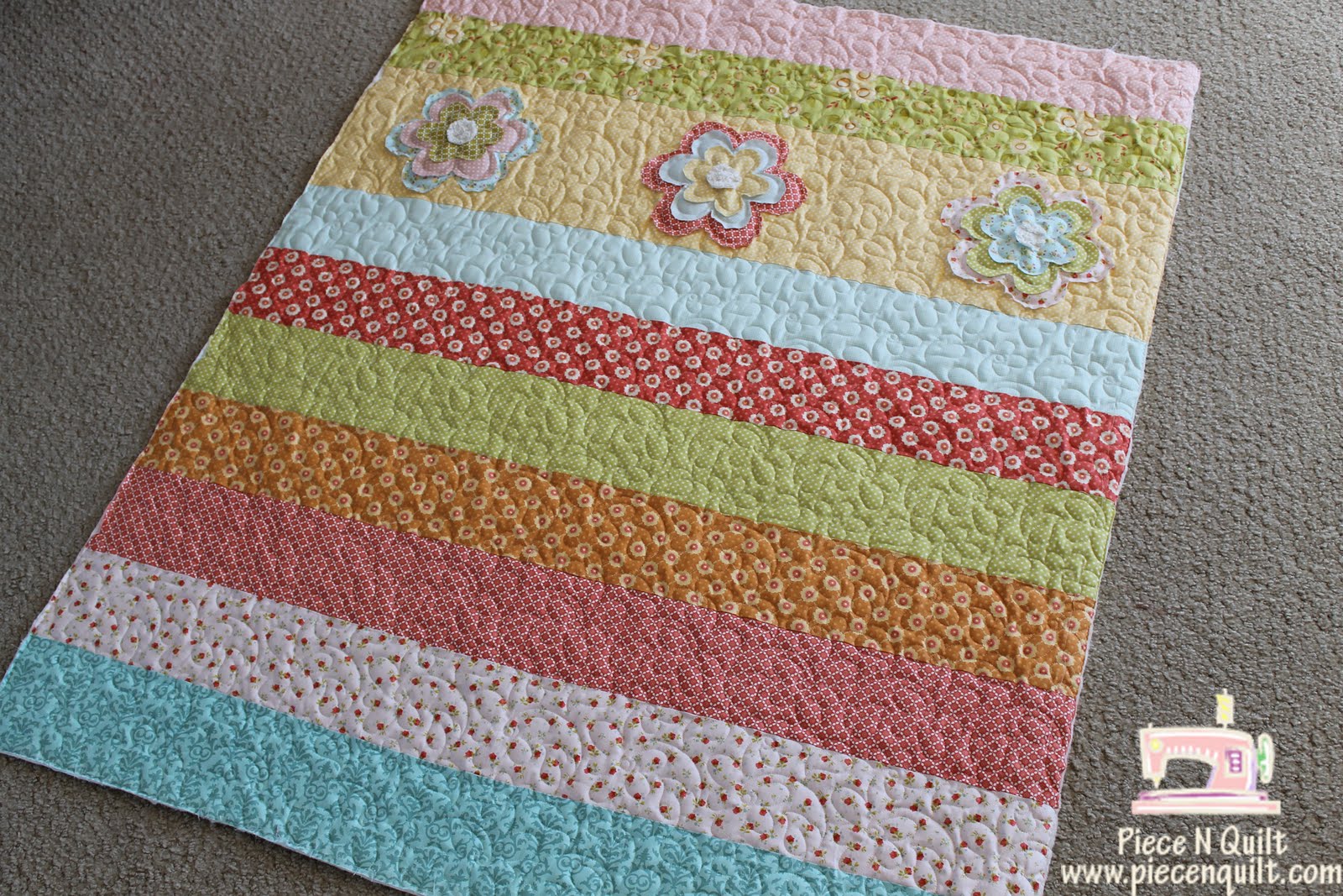 Piece N Quilt: Baby Girl Quilt