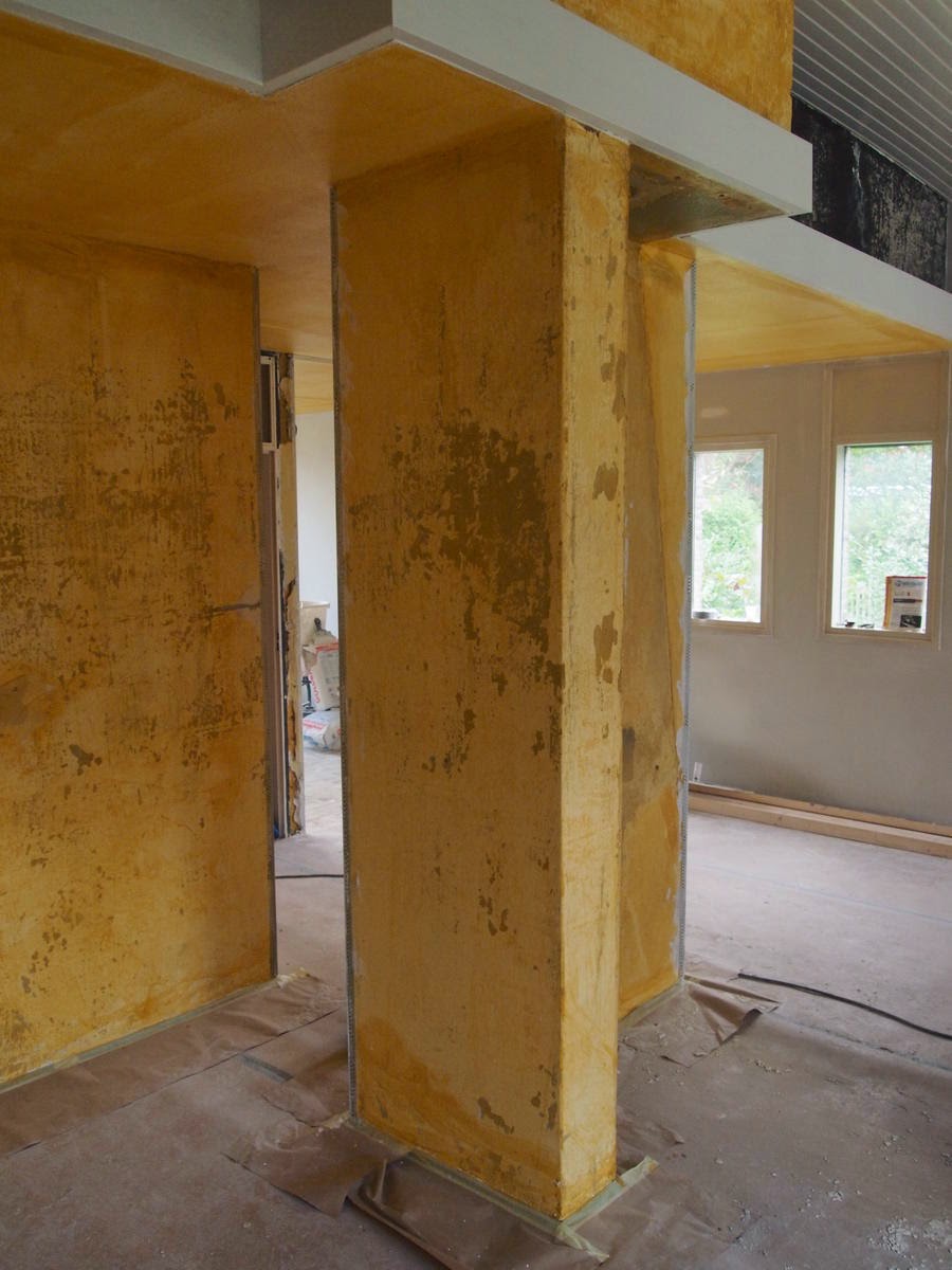 De kleine verbouwing: oktober 2014 Woonkamer aan de muur gemonteerde witte