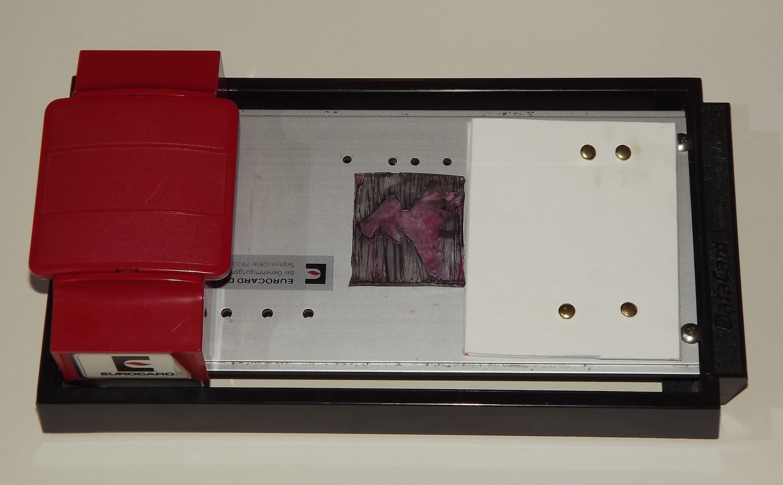 Lucy Mazhari Credit Card Imprinting Press