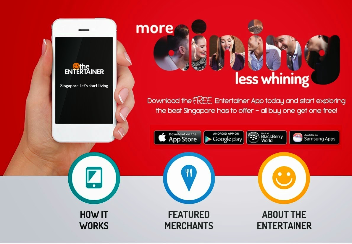 THE ENTERTAINER SINGAPORE 1 MONTH MEMBERSHIP HUNDREDS OF 1FOR1 DEALS