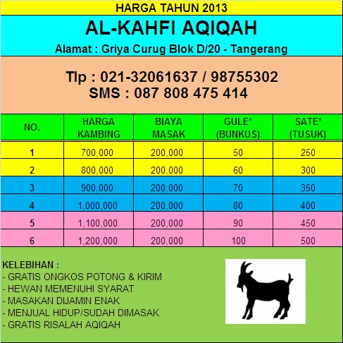DAFTAR HARGA