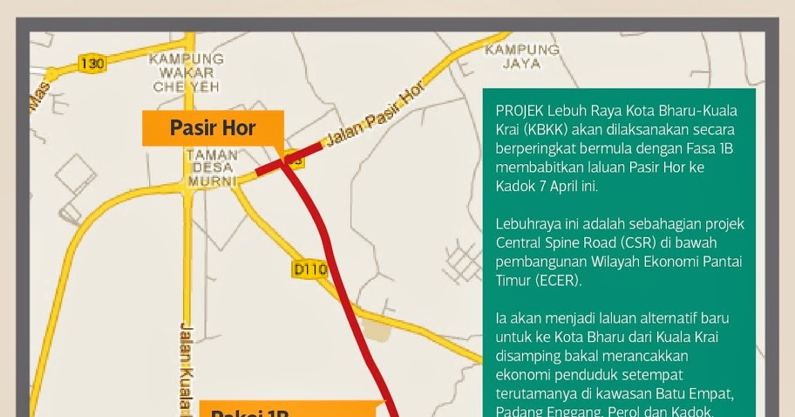 Projek Lebuh Raya Kota BharuKuala Krai (KBKK)  Duniazone