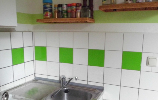 My faible'': pimp my kitchen fliesen styling^^ Fliesen grün küche