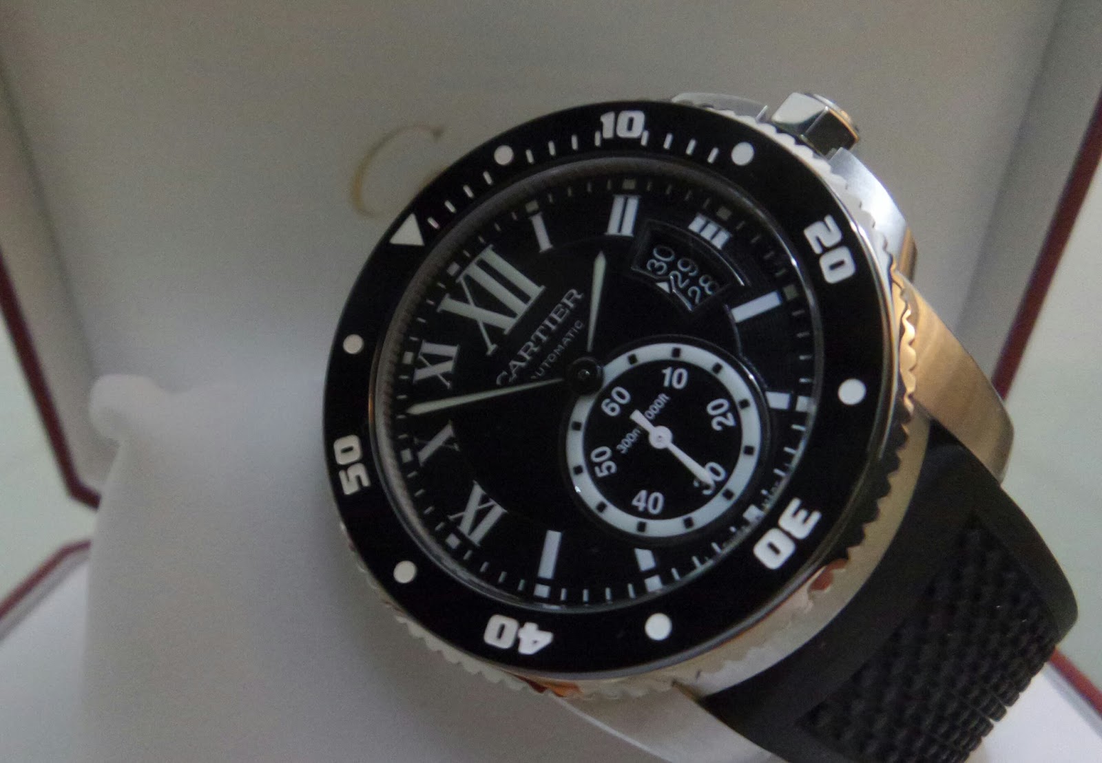 blancpain fifty fathoms vs. cartier calibre diver