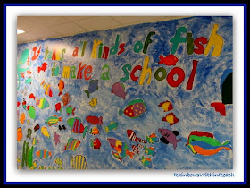 Ocean Mural: All Kinds of Fish to Make a School {Ocean RoundUP at RainbowsWithinReach}