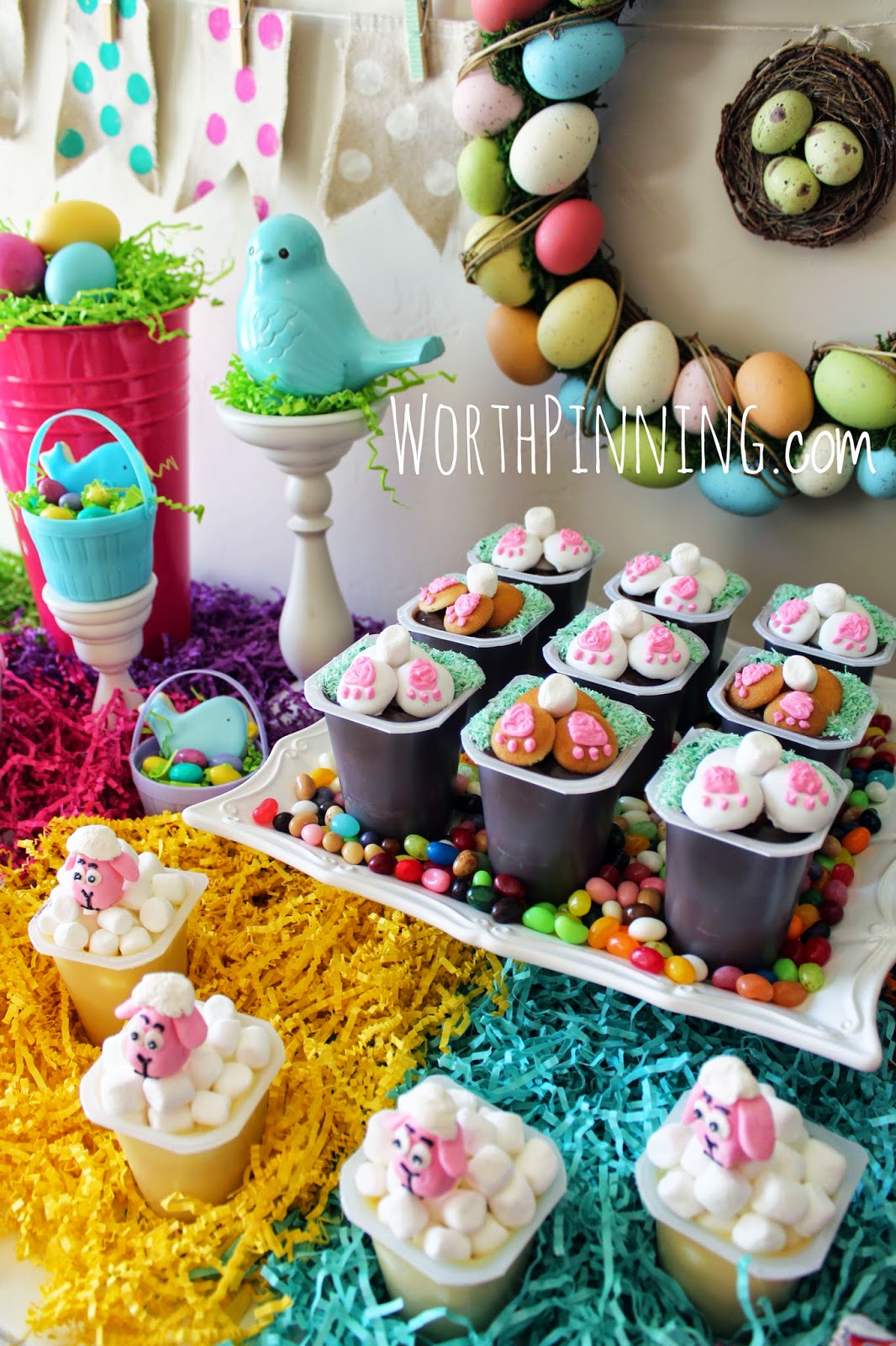 Worth Pinning "Pudding All of Your Eggs in One Basket" Pudding Cup Party