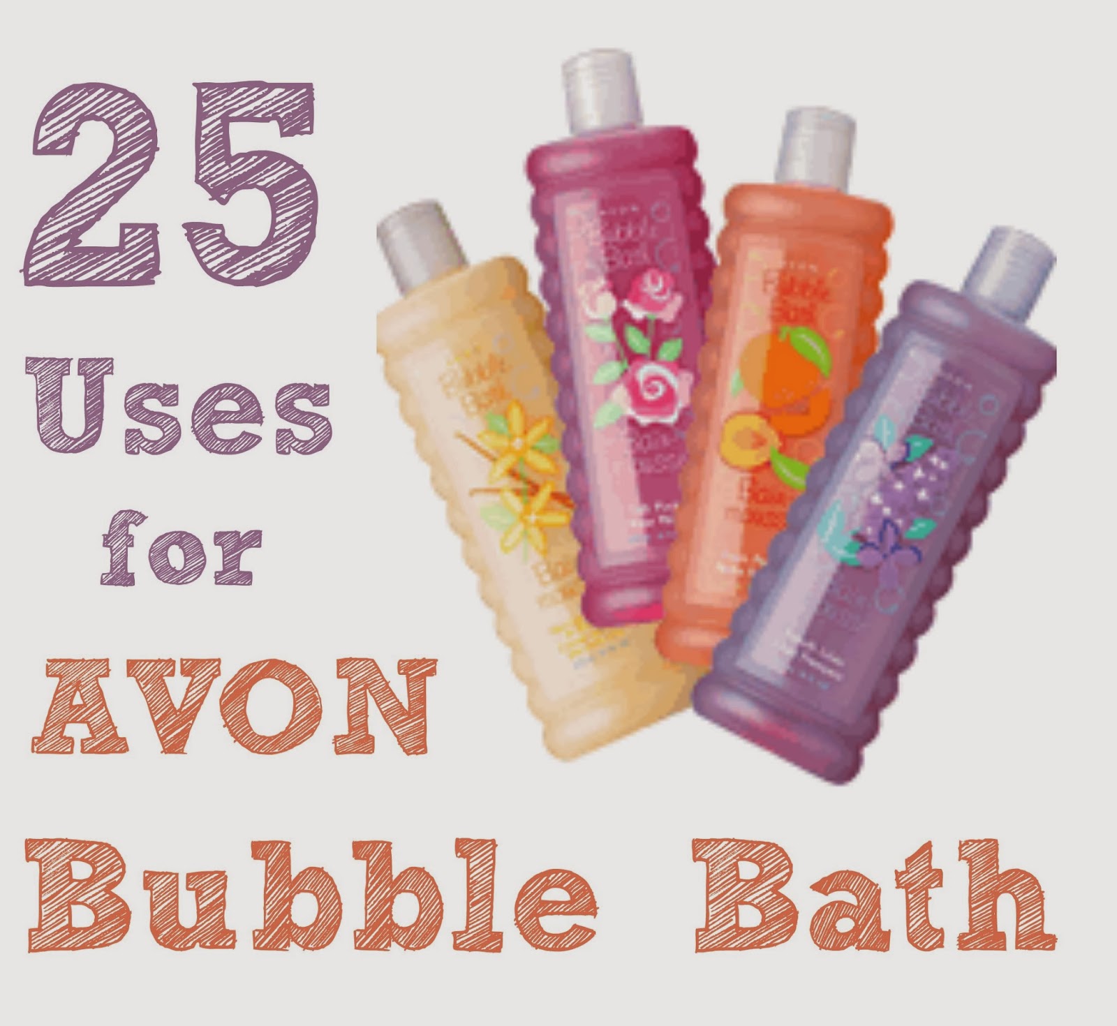 Lainycakes 25 uses for Avon Bubble Bath