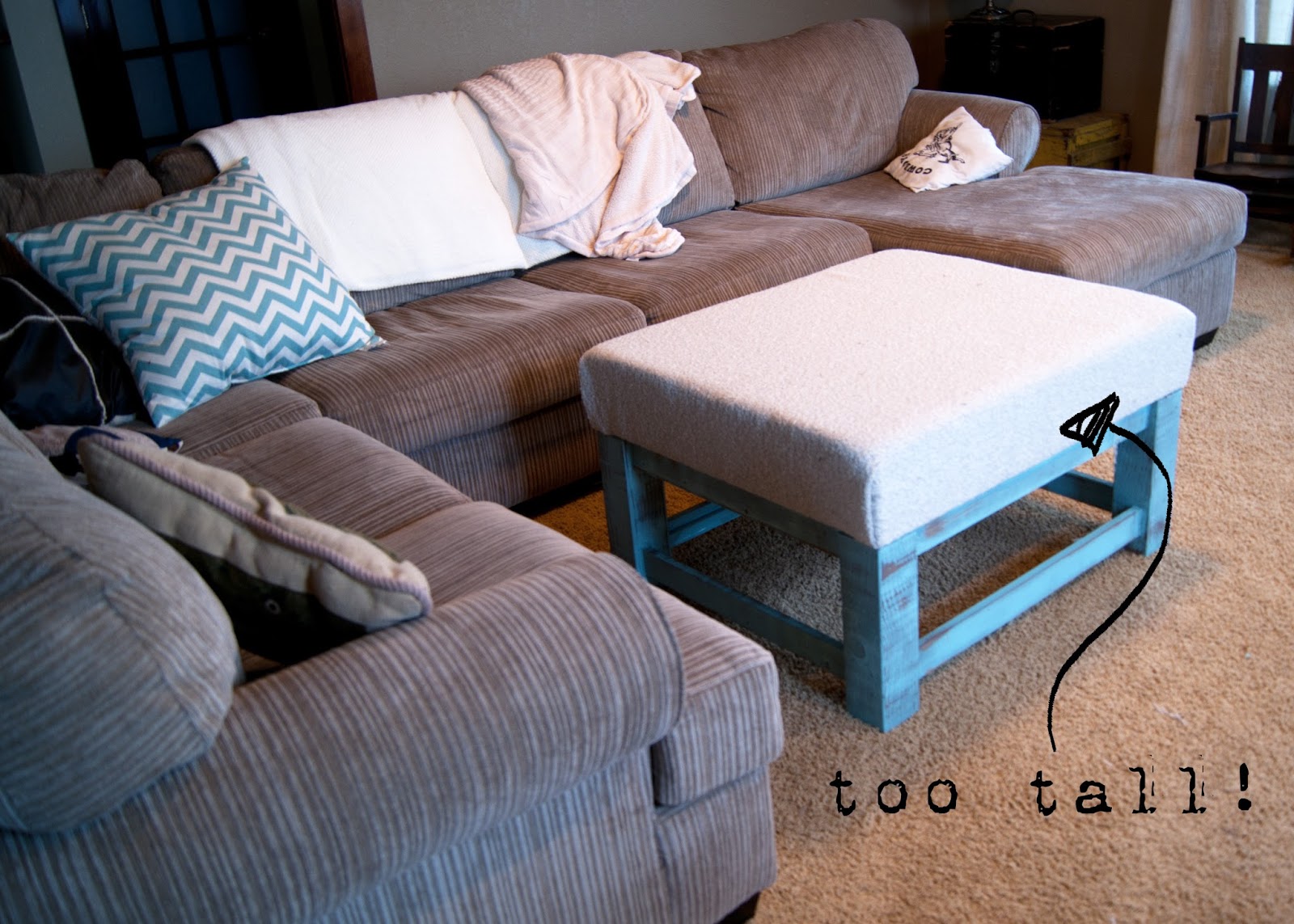 DIY Ottoman for Under 100 Averie Lane DIY Ottoman for Under 100