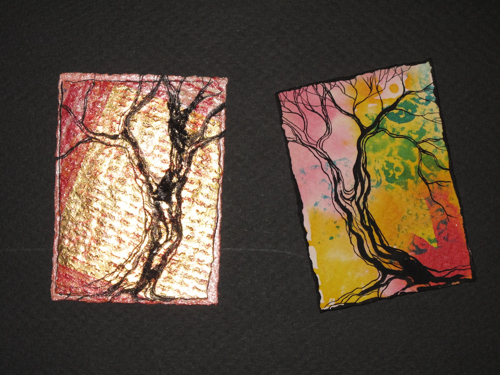 just create every day ATC (artist trading cards)