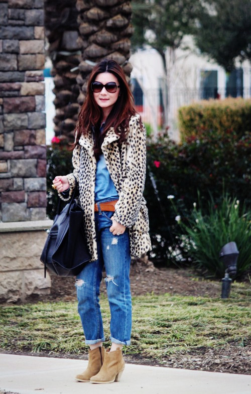 Asos Leopard Coat