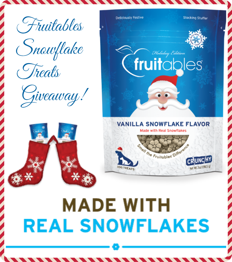 fruitables vanilla snowflake dog treats