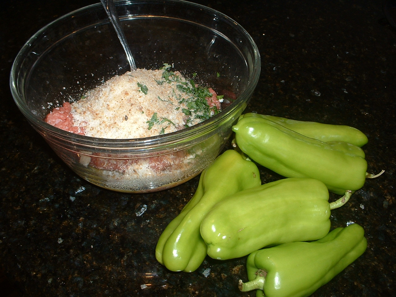 Someone's in the Kitchen Stuffed Cubanelle Peppers