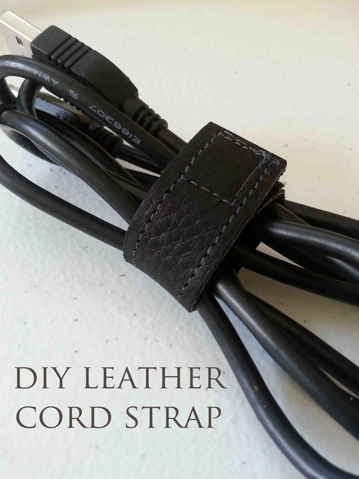 Made by Me. Shared with you. DIY Leather Cord Strap