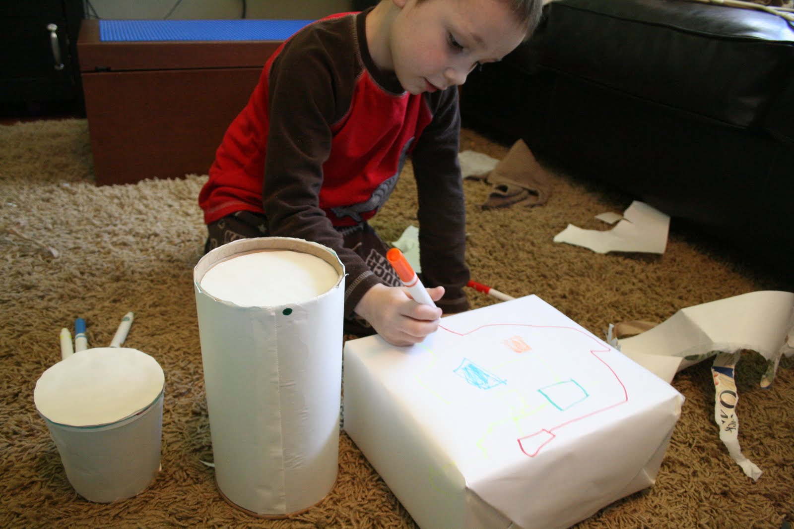Art For Little Hands Cardboard Drum Set