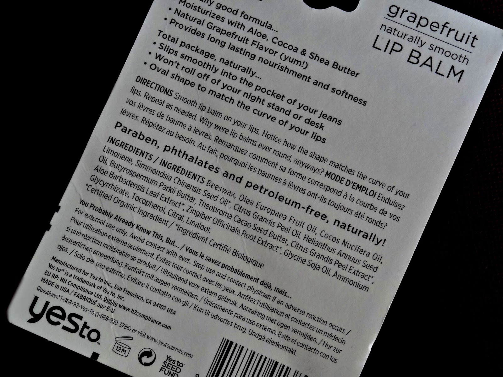 Makeup, Beauty and More Yes To Naturally Smooth Lip Balms