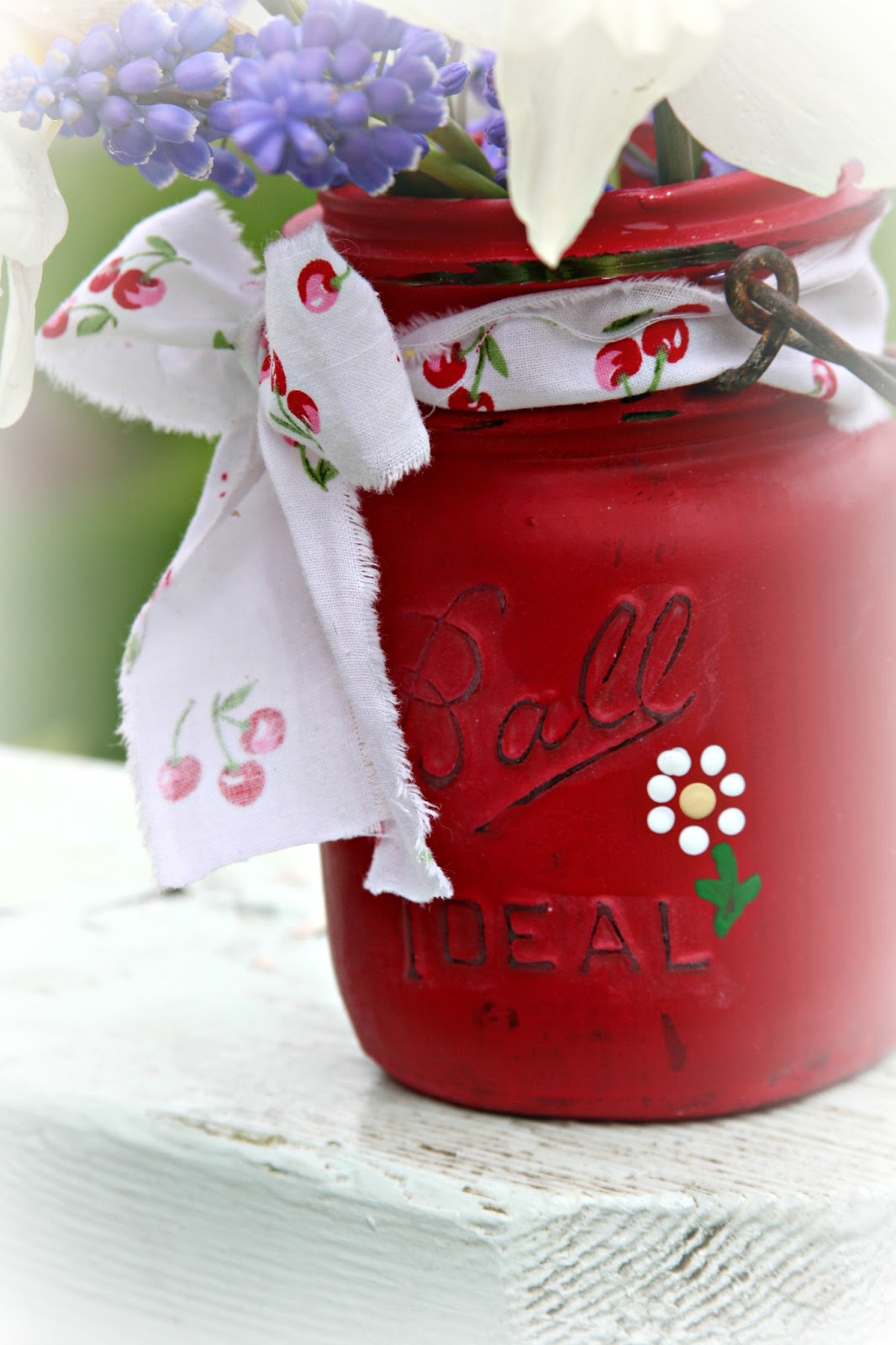 For the love of white Painted Ball Jar Tutorial