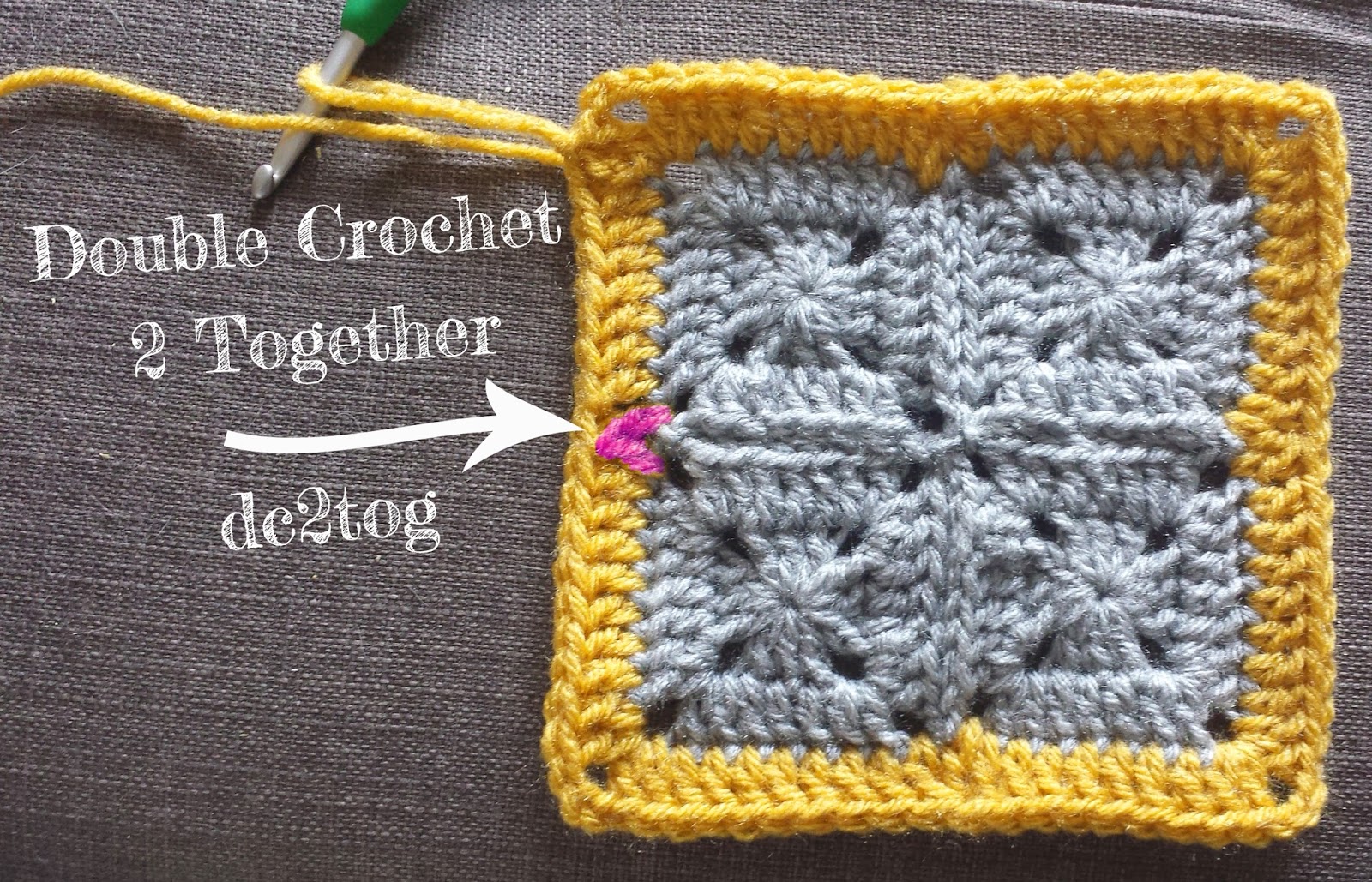 How to crochet a flat border around solid granny squares (sort of ...