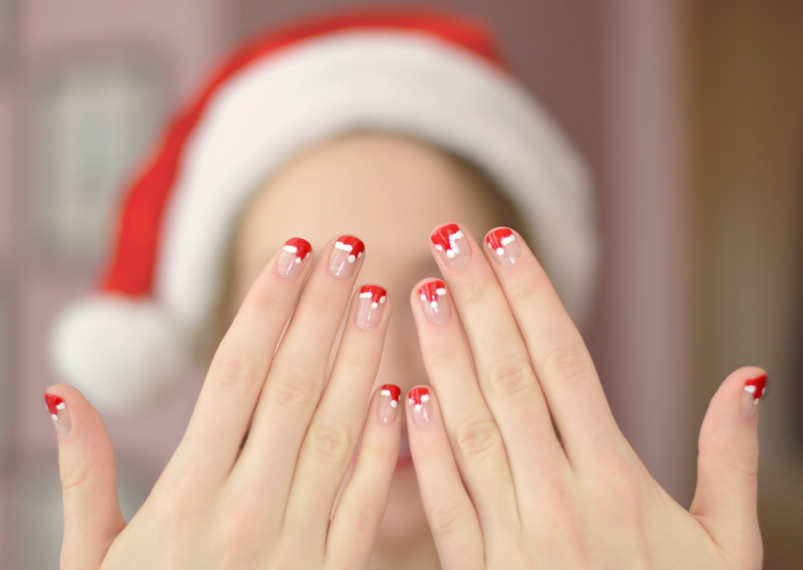 Easy Christmas Hat Nail Art - wide 8