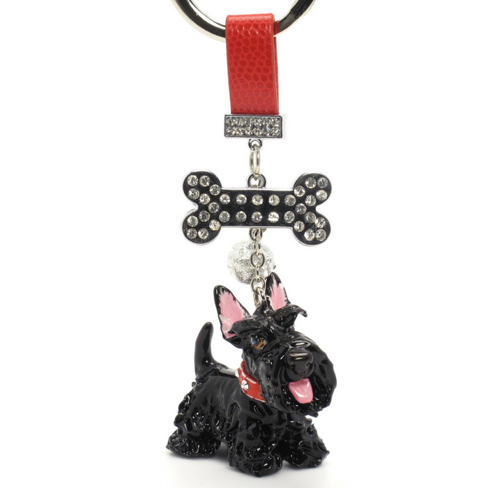 SCOTTISH TERRIER GIFTS Scottish Terrier Polymer Clay Keyring 00006