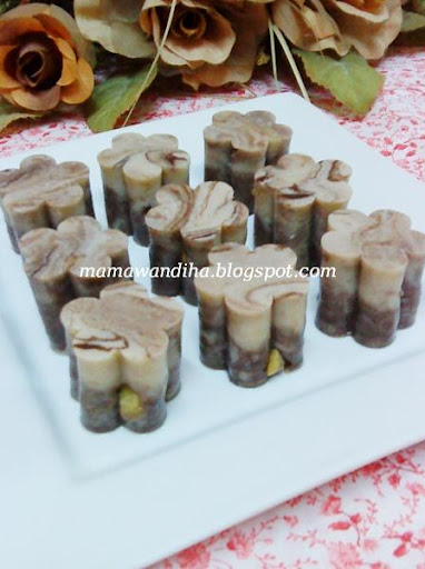 Puding Aiskrim Pistachio Coklat By Dari Dapur Madihaa