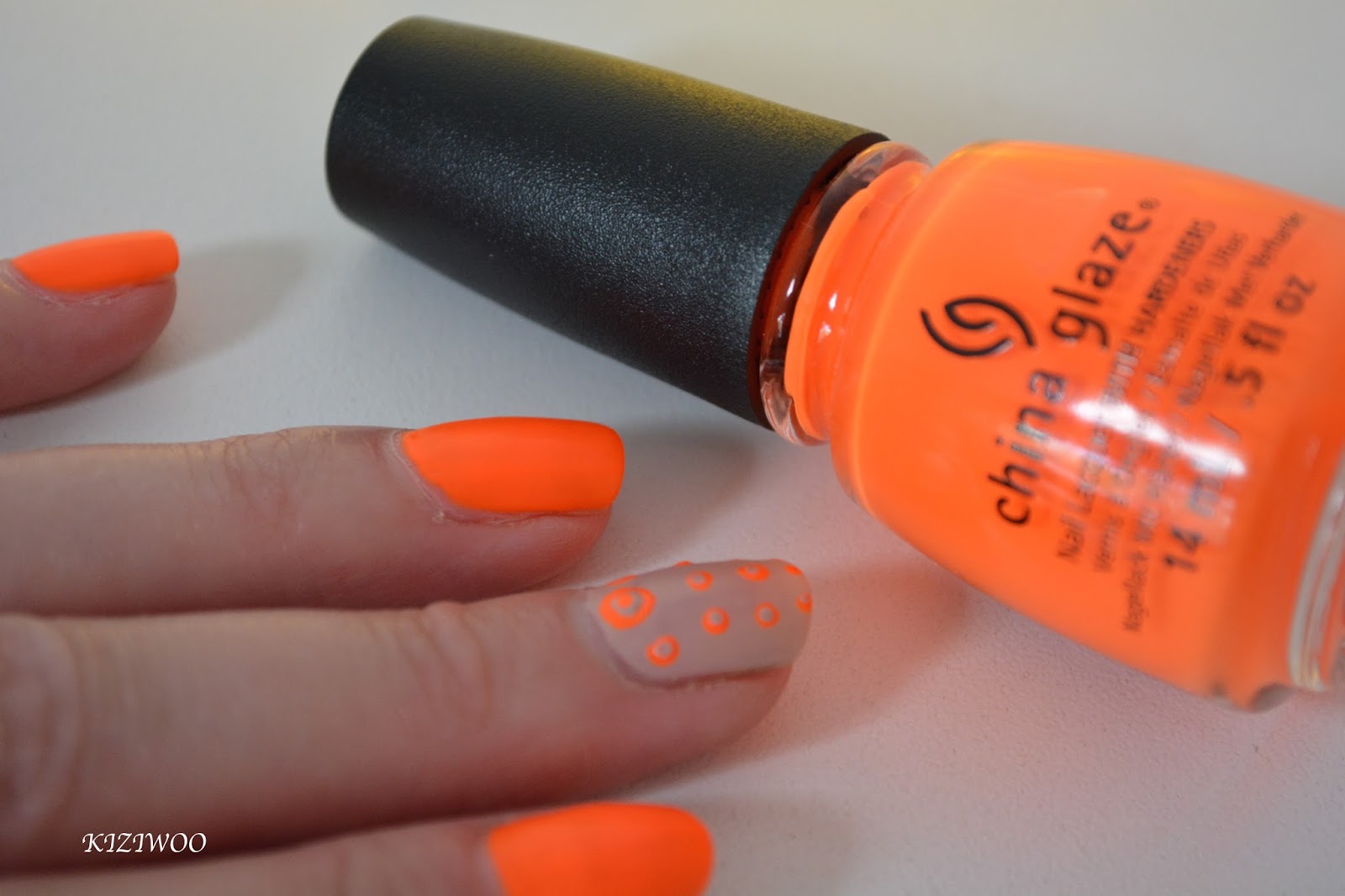 10. China Glaze Nail Lacquer in "Orange Knockout" - wide 1