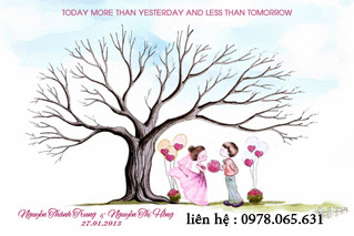 tranh in dấu vân tay tranh cưới in dấu vân tay