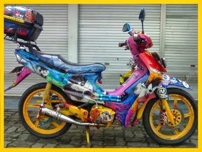 Modifikasi Motor Suzuki Smash Touring Modifikasi Motor Suzuki Smash Touring