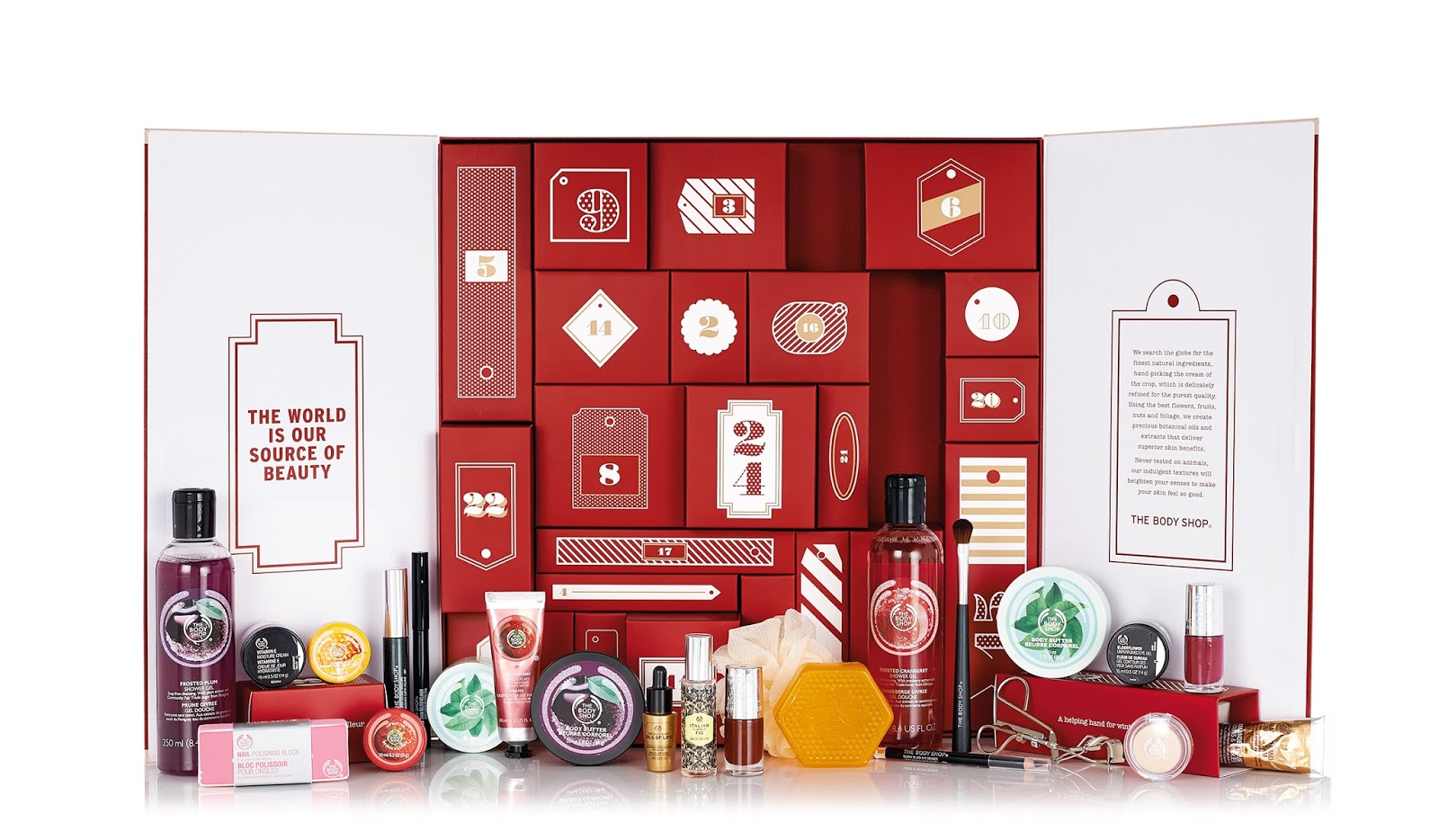 The Body Shop Beauty Advent Calendar 2015 First Look I Am Fabulicious