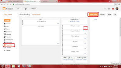 Tips Cara Agar Widget Blog ada Di Tengah