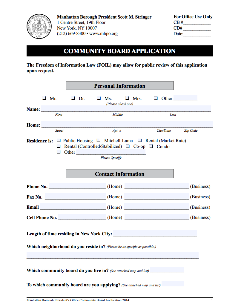 EV Grieve Here's how you can apply to be a community board member