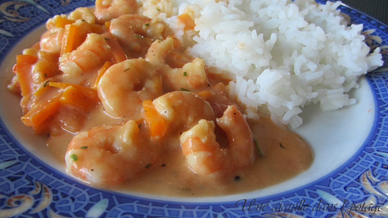 BLANQUETTE DE CREVETTES _ Recette Weight Watchers recette weight watchers