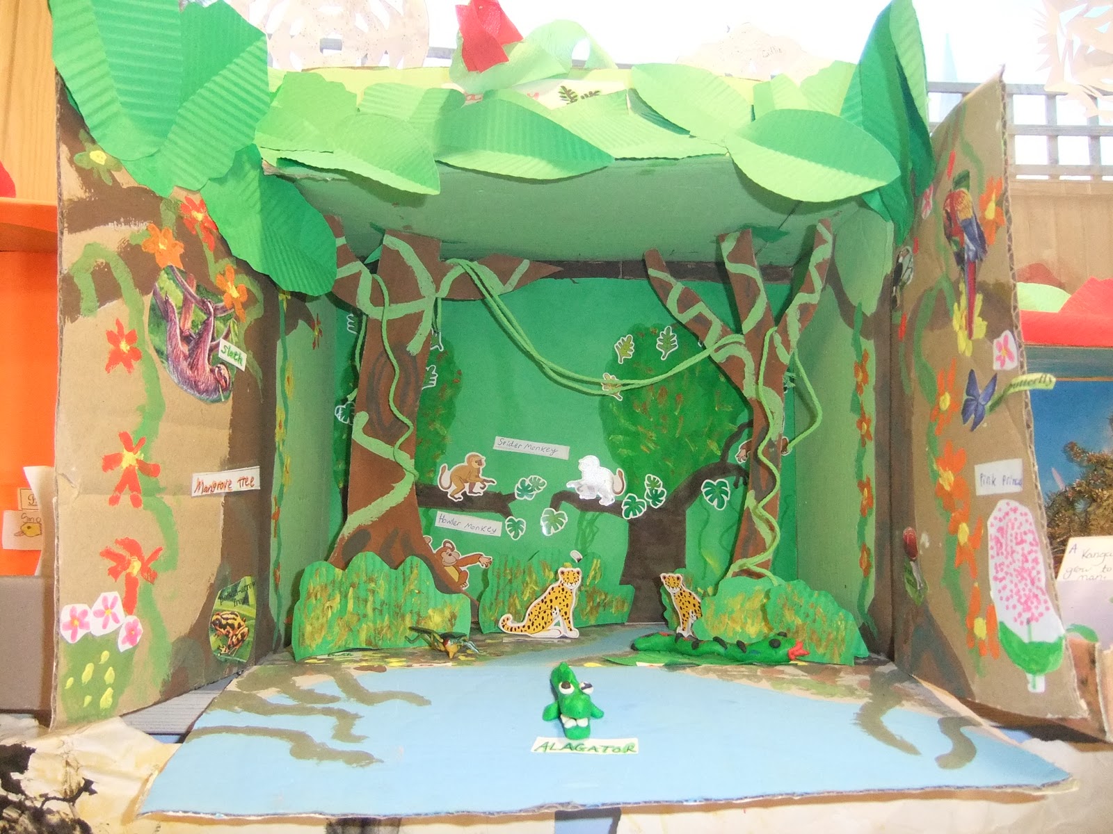 St. Clare's Class Blog Habitats Shoe Boxes