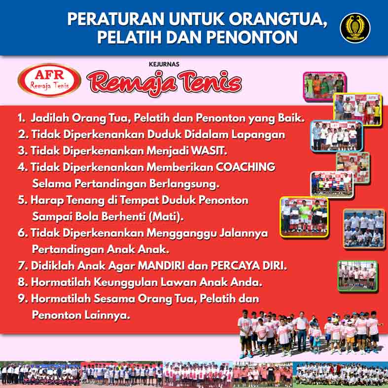 HIMBAUAN UNTUK ORANG TUA/PENONTON