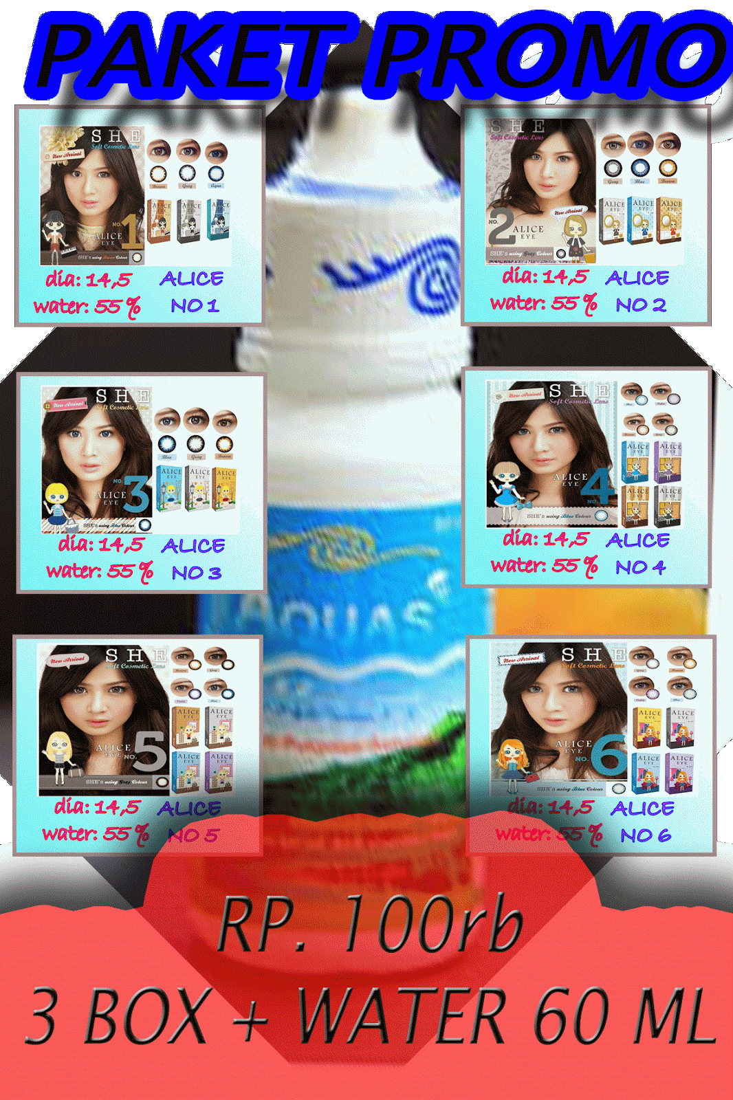 promo beli 3 box water 60 ml hanya rp100rb ning softlens promo beli 3 box water 60 ml hanya rp100rb ning softlens