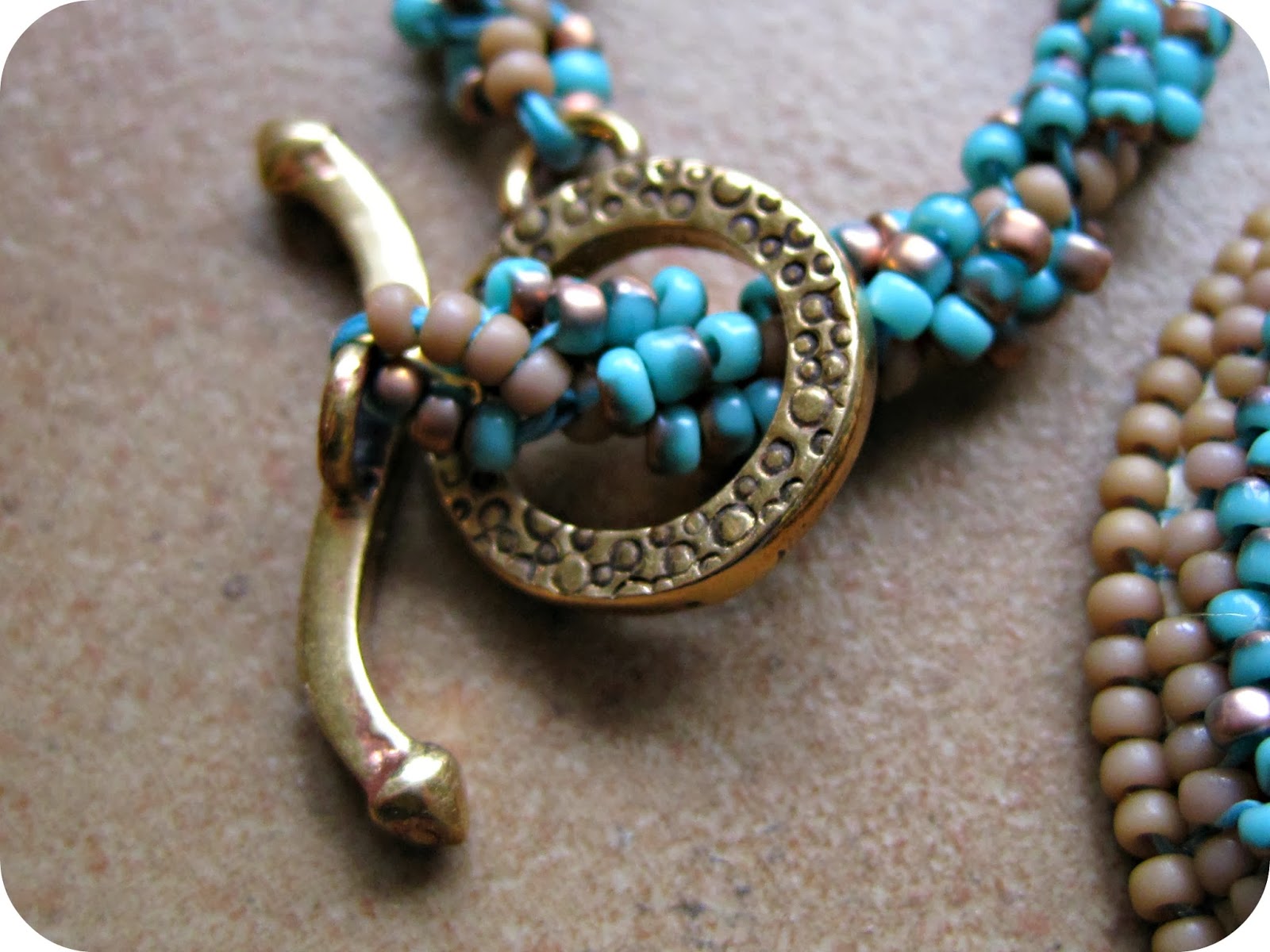 Seed Beading with Cabochons