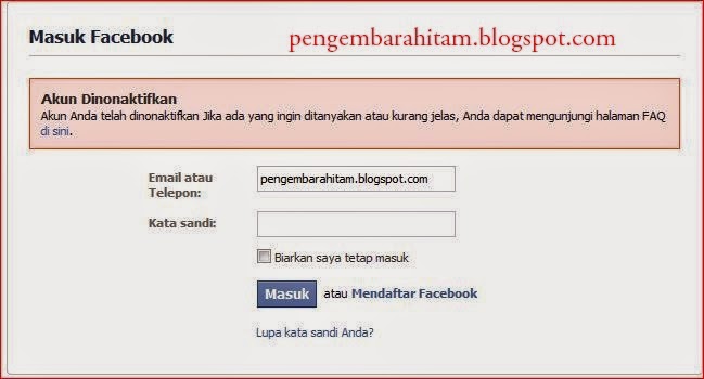 Cara Membuka Akun Fb Yang Dinonaktifkan Terbaru 2015 - Andro IT