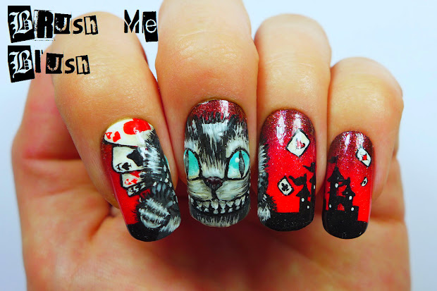 brush blush cheshire cat nails