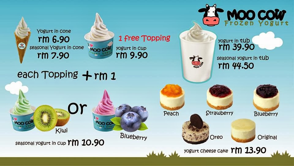 Moo cow frozen yogurt