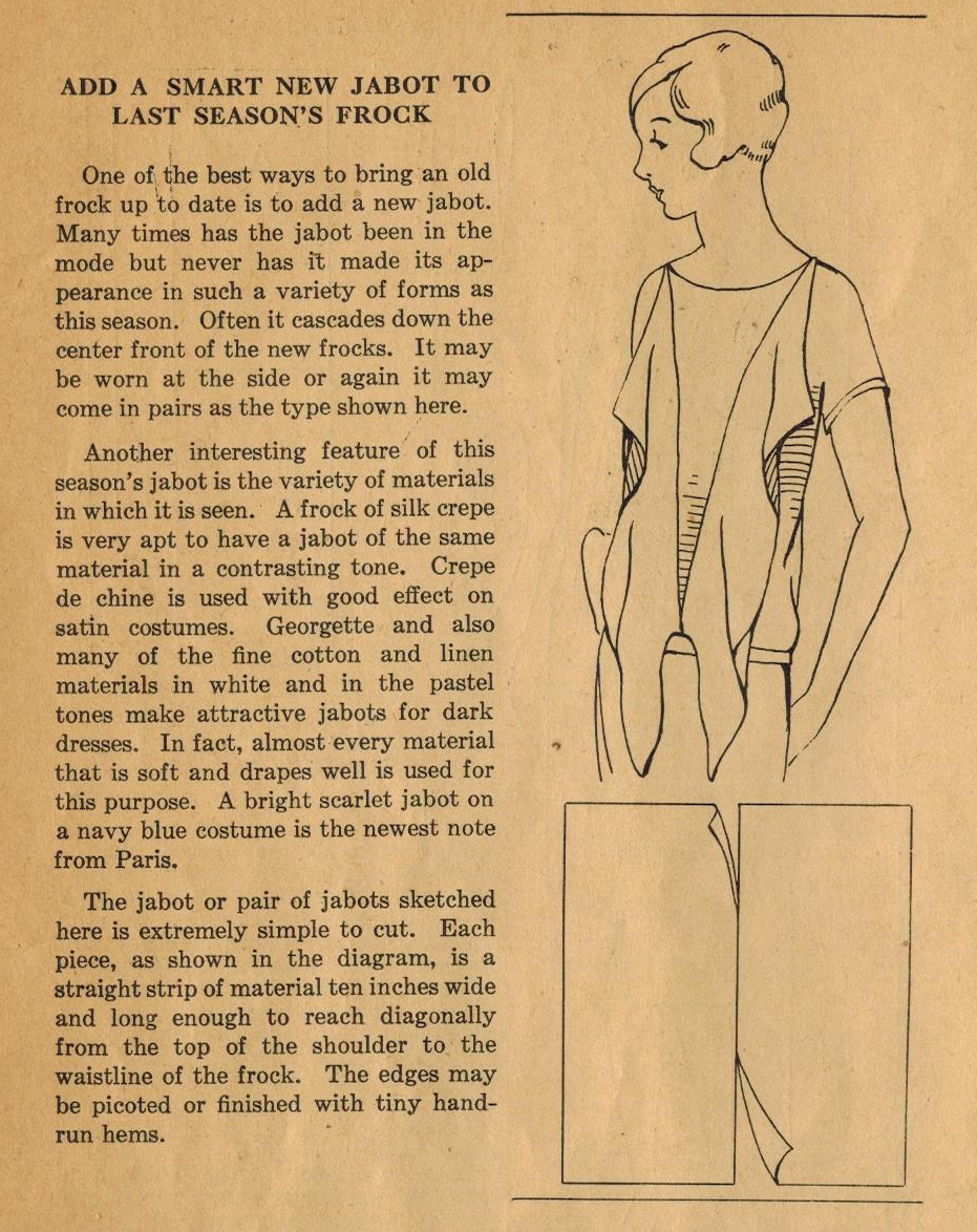 The Midvale Cottage Post Home Sewing Tips from the 1920s A Smart New