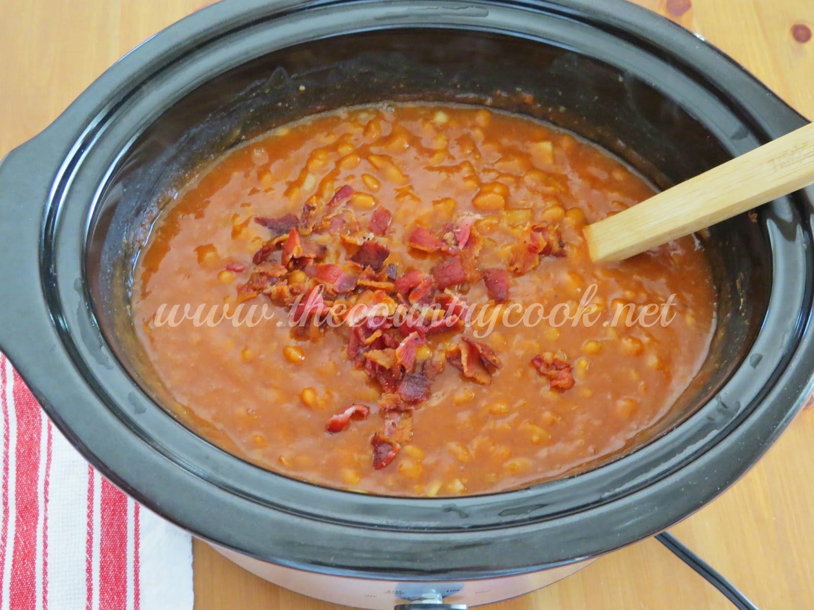 baked beans in the crock pot recipe dishmaps baked beans in the crock pot recipe dishmaps