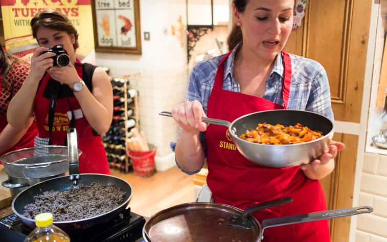 cooking Mexican food Old El Paso